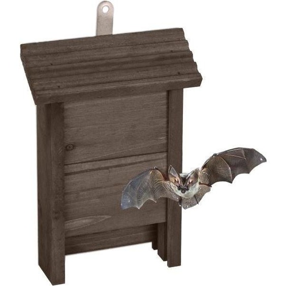 Boîte à chauves-souris en bois marron