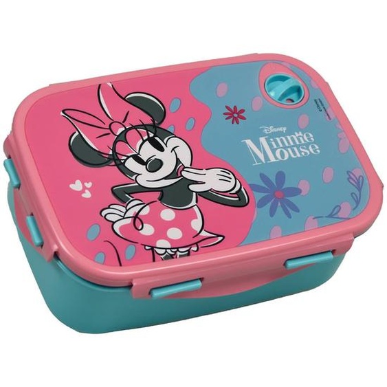Boîte À Goûter Minnie En Pvc 17 X 12 X 7 Cm Rose/bleu/vert