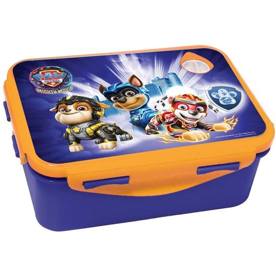 Boîte À Goûter Pat Patrouille Mighty Movie 17 Cm Rectangulaire Pvc – Patpatrouille Bleu / Orange