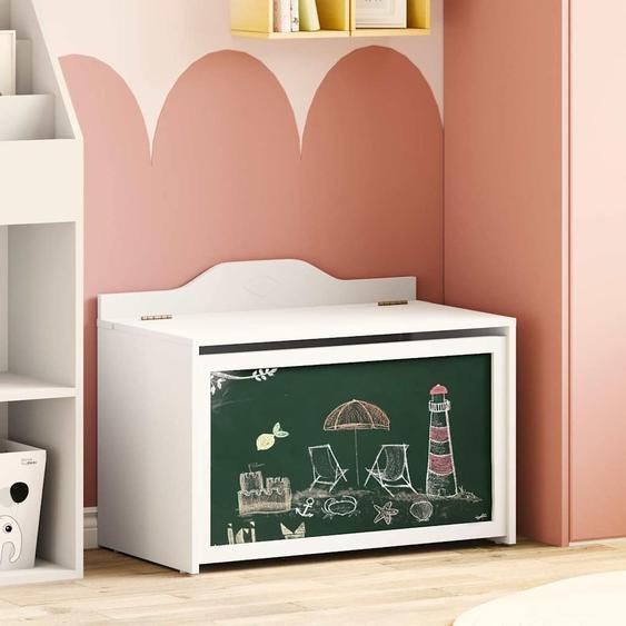 Boîte à Jouets Blanc 73 x 33 x 55 cm Bois dingénierie