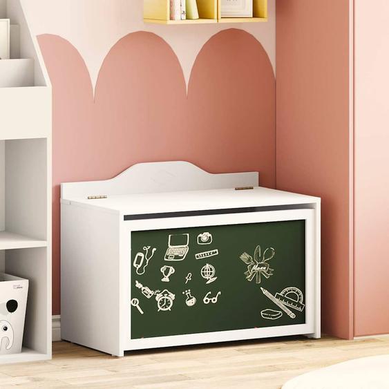 Boîte à Jouets Blanc 73 x 33 x 55 cm Bois dingénierie