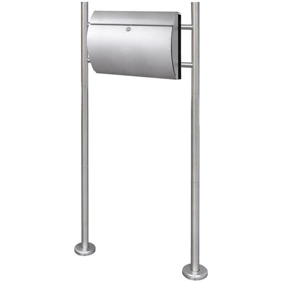 Boîte à lettre sur support en acier inoxydable