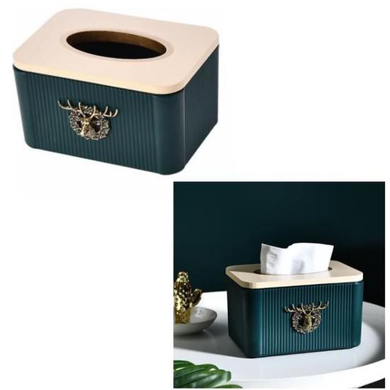 Boîte à mouchoir de Noël,boîte à mouchoirs en plastique,en forme délan de Noël,boîte à serviettes domestique,pour chambre,voiture