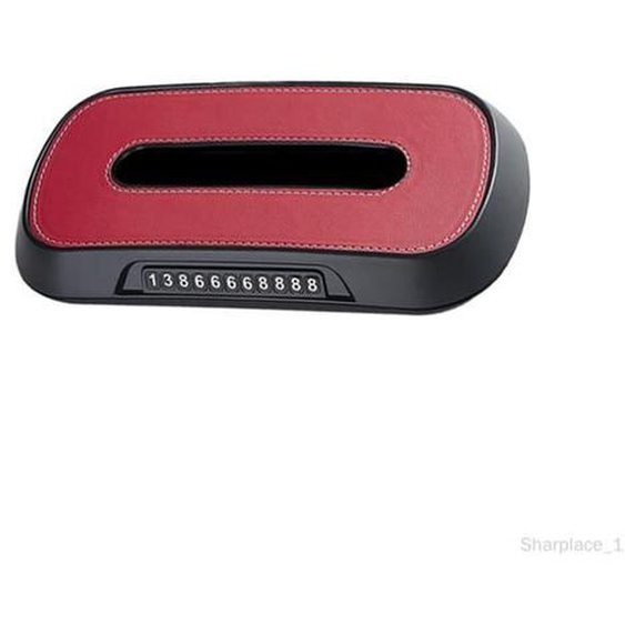 Boîte à mouchoirs de voiture pare-soleil support de boucle accessoires intérieurs accoudoir boîte organisateur pour Atto 3 Rouge