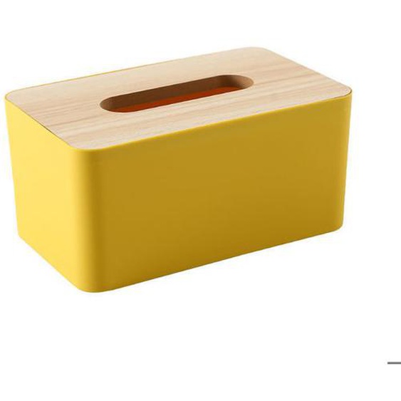 Boîte à mouchoirs en plastique et bois, support de rangement pour mouchoirs, support de boîte à mouchoirs moderne pour la maison,