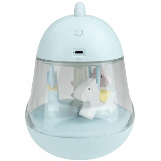 Boîte À Musique Carrousel Bleu, Blanc