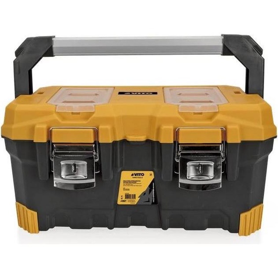 Boite à outils 22 Dimensions 50 X 29 X 25 cm Mallette de bricolage avec 2 Organiseurs + Plateau amovible VITO