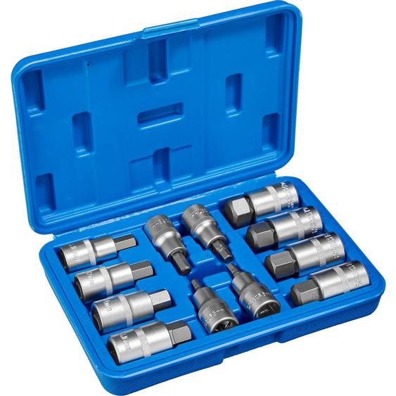 Boîte à Outils avec 12 Pièces, Embouts Clés à Douilles - bleu