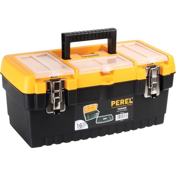 Boîte à outils avec loquets métalliques - 413 X 212 X 186 Mm