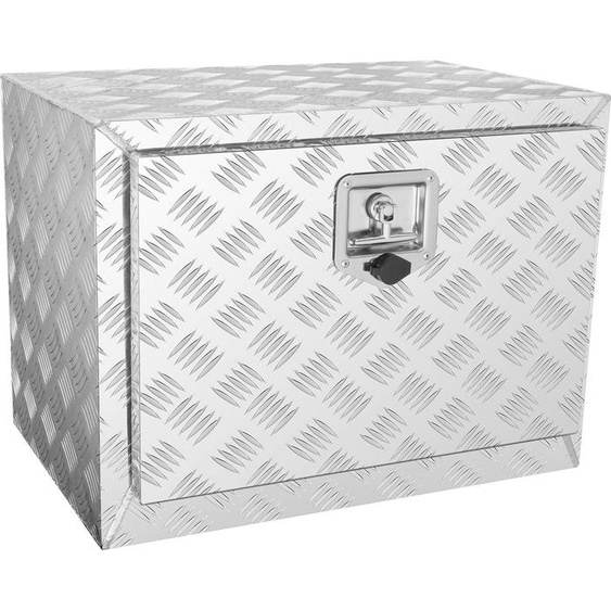 Boîte à outils sous le plancher du camion, 610 x 335 x 405 mm Boîte de rangement pour pick-up, boîte à outils en aluminium avec serrure & clés, boîte à outils étanche pour remorque, pour camions, camionnettes, remorques, etc.