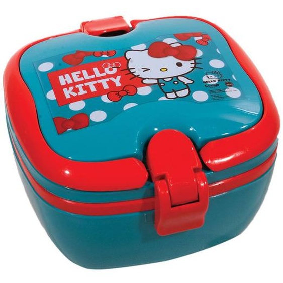 Boîte À Repas Enfants Hello Kitty 18 X 9 X 15 Cm Pvc Bleu Turquoise