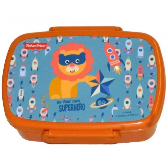 Boîte À Repas Pvc Fisher-price Espace Lion 17 X 12 X 7 Cm Bleu