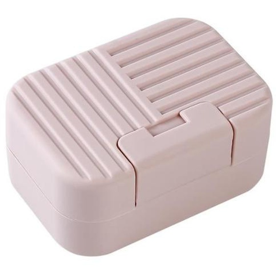 Boîte à savon - VITATA - Modèle scellé - Étanche - Rose - 110x75x50mm