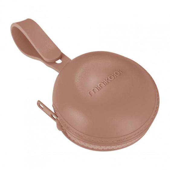 Boîte À Sucette Zippé En Silicone Caramel