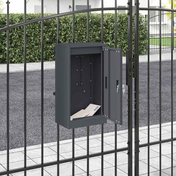 boîte aux lettres Anthracite 30 x 23 x 55 cm Acier