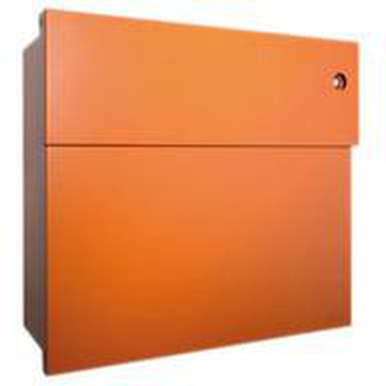 Boîte aux lettres Letterman avec sonnette bleue - orange