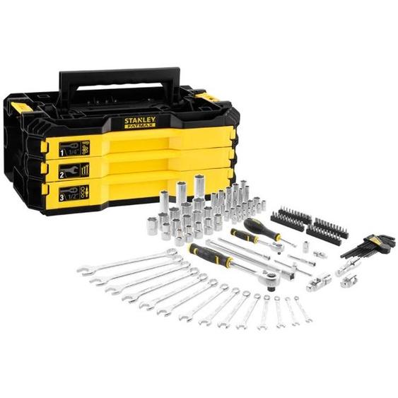 Boîte de 3 tiroirs outillée PRO-STACK 126 pièces STANLEY FATMAX FMMT98107-1