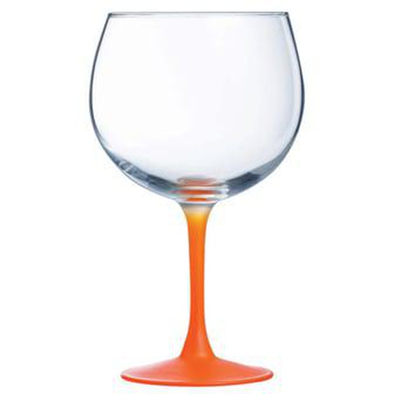 Boîte de 6 verres à pied Summer Pop  cl mandarine