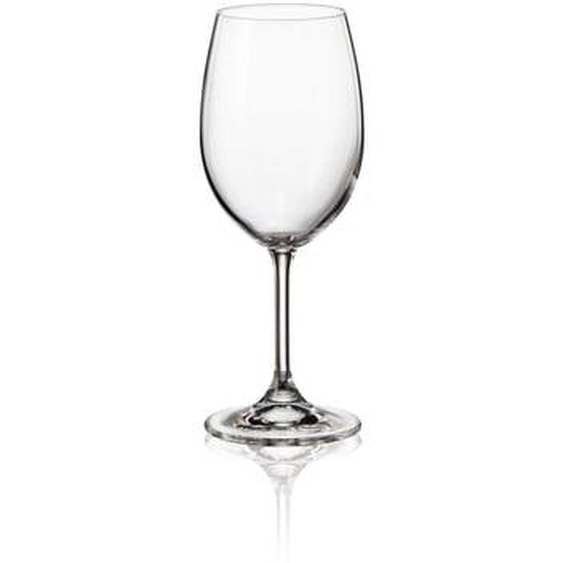 Boite de 6 verres vin oslo 35cl en cristallin
