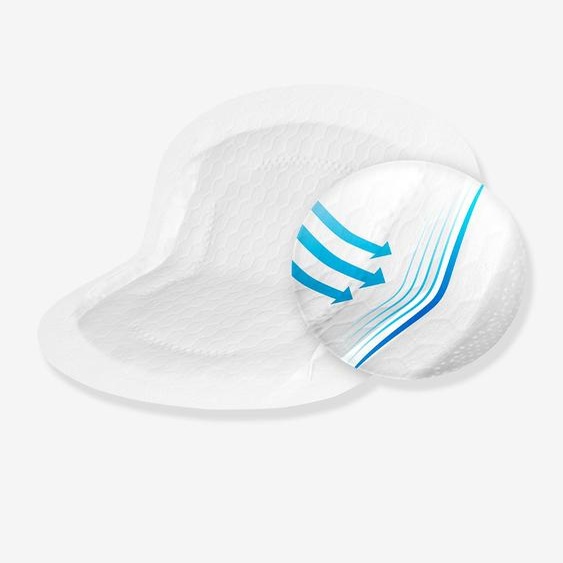 Boîte de 60 coussinets dallaitement ultra-respirants blanc