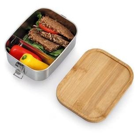 Boite de conservation lunch box acier bambou Zeller