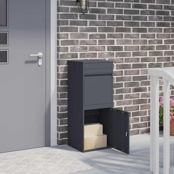 Boîte de dépôt de colis Anthracite 41 x 38 x 103 cm Acier