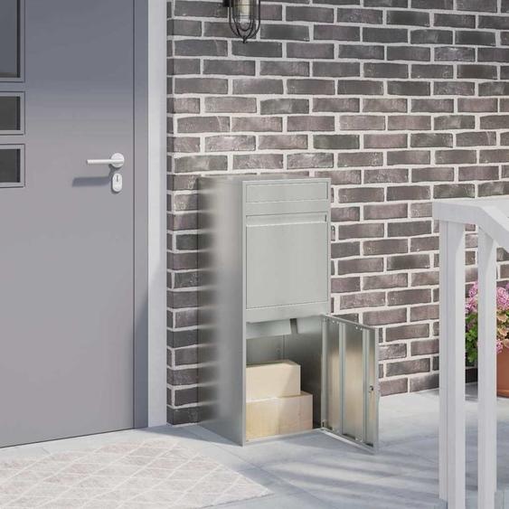 Boîte de dépôt de colis Noir 41 x 38 x 103 cm Acier galvanisé