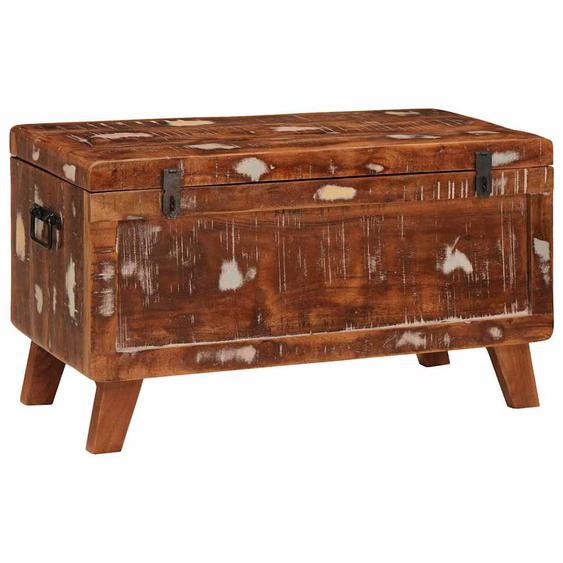 Boîte de rangement 70 x 35 x 40 cm Bois massif recyclé