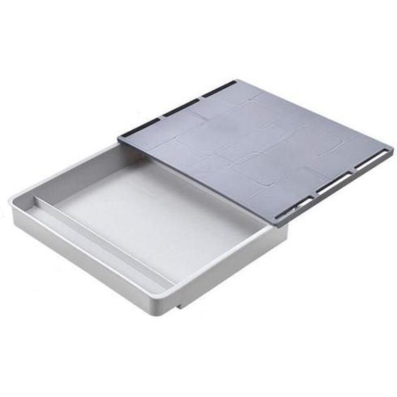 Boîte de rangement cachée en plastique de taille moyenne Organisateur de papeterie auto-adhésif Invisible sous la table ou le ti
