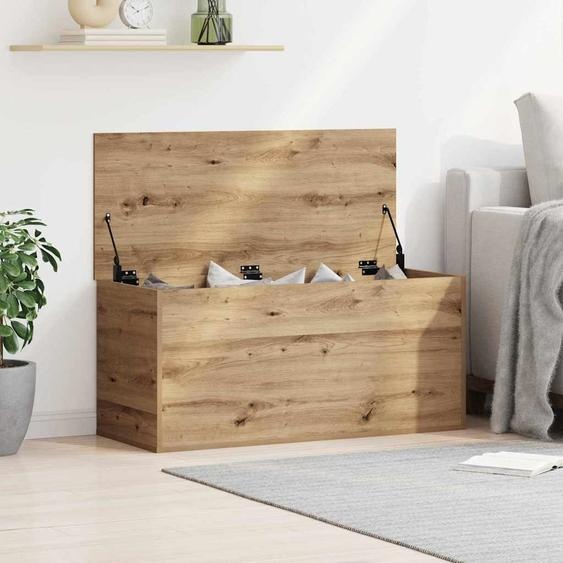 Boîte de Rangement chêne artisanal 100 x 42 x 46 cm
