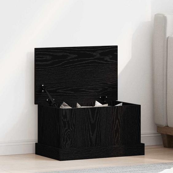 Boîte de Rangement Chêne noir 50 x 30 x 28 cm Bois dingénierie