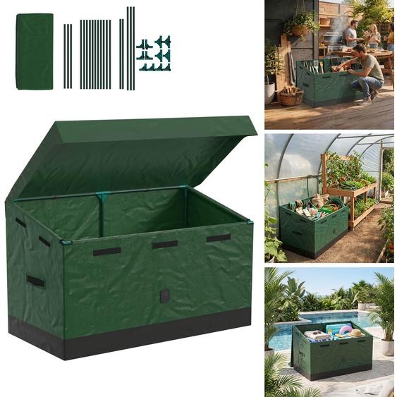 Boîte de rangement de jardin JOIEYOU 530 litres – Boîte à coussins résistante aux intempéries avec cadre en acier – Boîte dextérieur pour jardin, balcon, terrasse ou garage : grande et solide