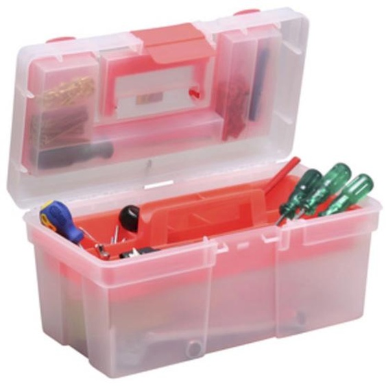 Boîte de rangement McPlus Clear 16, PP, vert