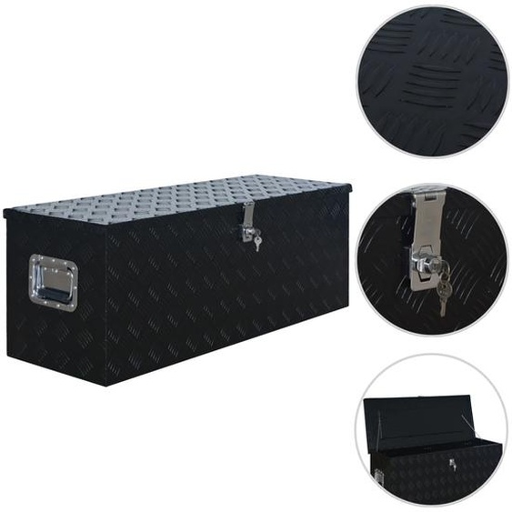 Boîte en aluminium 1085x370x400 mm Noir