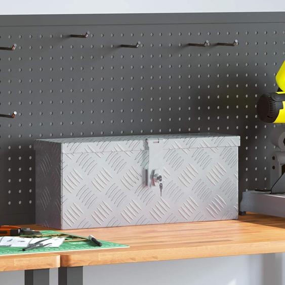 Boîte en aluminium 48,5 x 14 x 20 cm Argenté