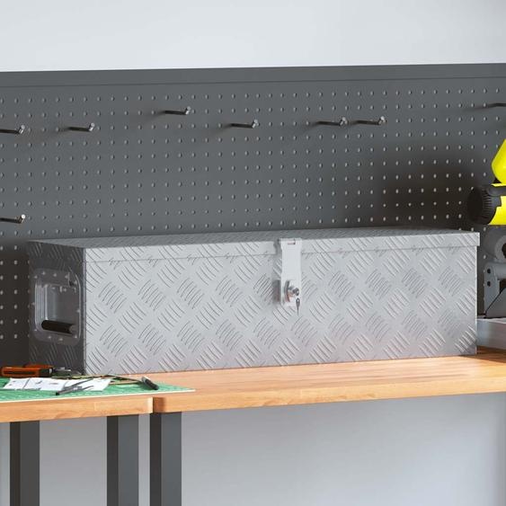 Boîte en aluminium 80,5 x 22 x 22 cm Argenté