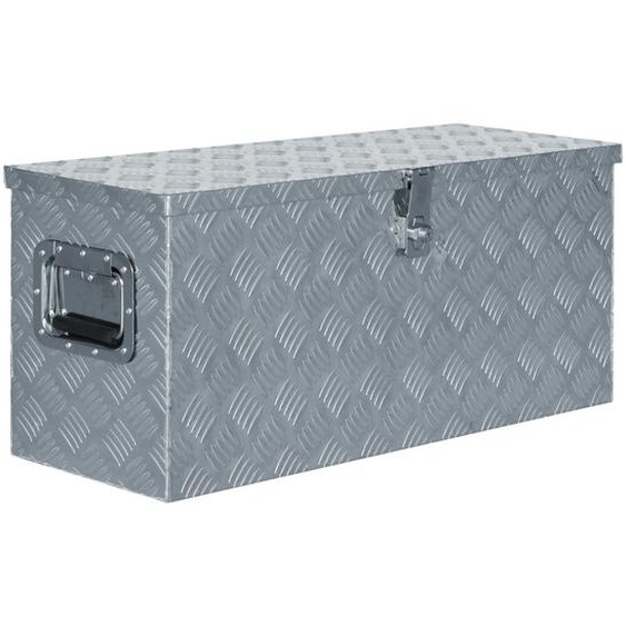 Boîte en aluminium 80 x 30 x 35 cm Argenté
