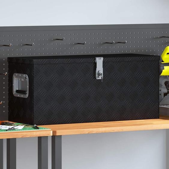 Boîte en aluminium 80x30x35 cm Noir
