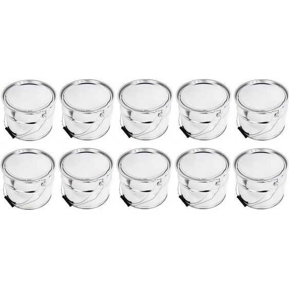 Boîte en fer blanc Benbow 10L galvanisée, pour liquides, produits chimiques et produits en vrac