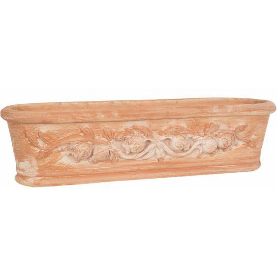 Biscottini - Boîte en terre cuite Pot extérieur Fabriqué en Italie Pot de fleurs pour jardin Jardinière de balcon Pot de plantes Fait main