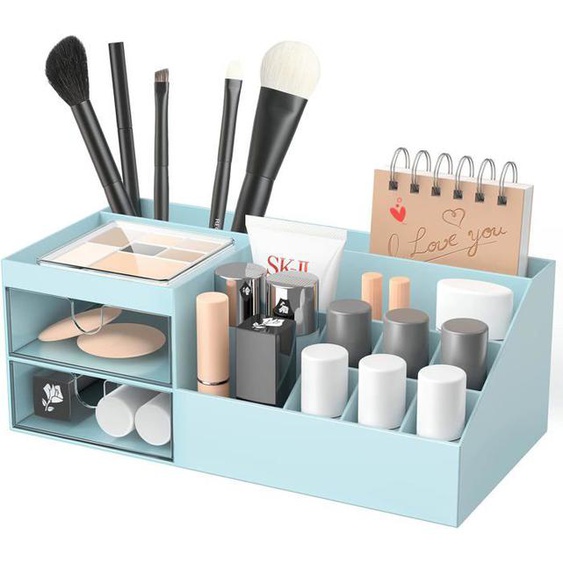 Boite Rangement Maquillage Avec Tiroir,Organisateur Maquillage Organisateur Salle de Bain Rangement Bureau Organisateur