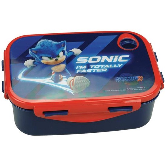 Boîte Repas Pvc 17 Cm Sonic The Hedgehog – I’m Totally Faster Bleu Clair
