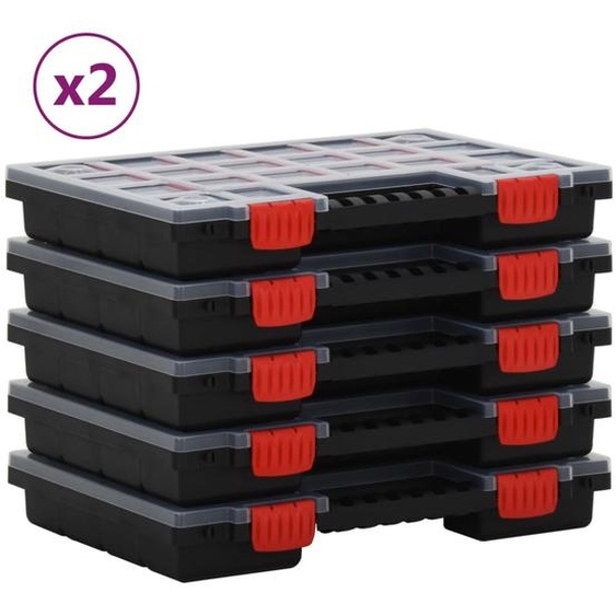 Boîtes dassortiment 10 pcs 34,5x25x5 cm Polypropylène