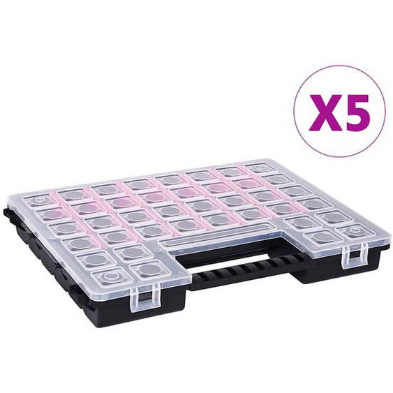 Boîtes dassortiment 5 pcs 385x283x50 mm Plastique