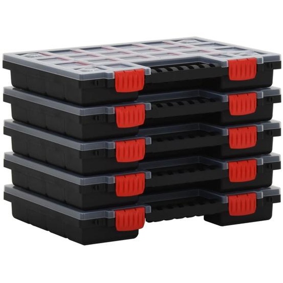 boîtes dassortiment vidaXL 10 pcs. 34,5x25x5 cm polypropylène