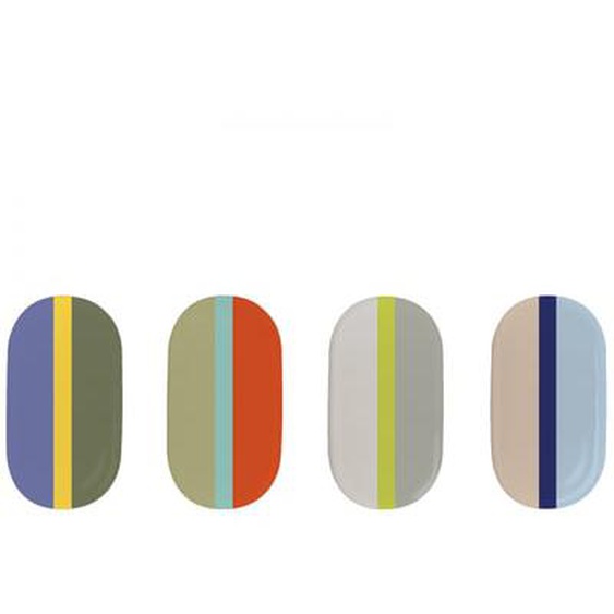Lot de 4 boites en porcelaine Tiny Line