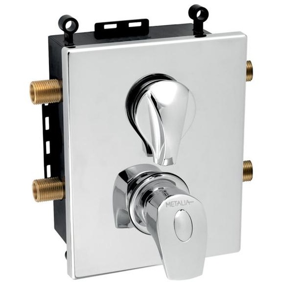 Boîtier à piles Novaservis thermostat PODOMÍTKOVÁ 2 VÝVODY CHROM BOX57052RT,