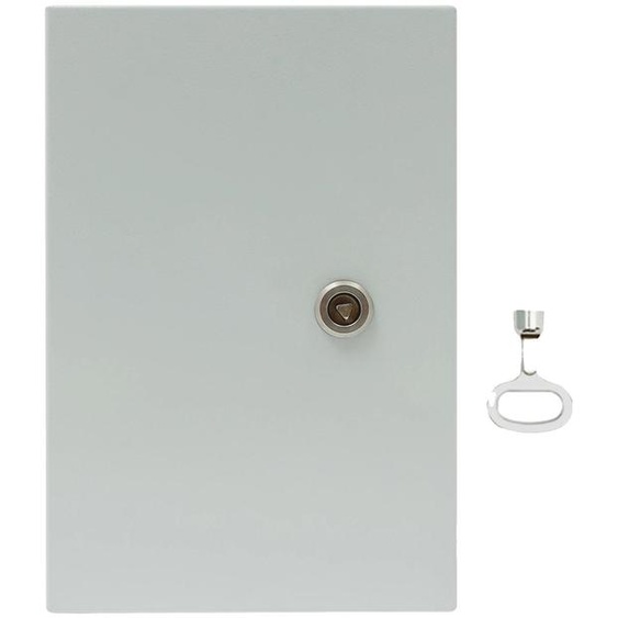 Boîtier de raccordement électrique, indice détanchéité IP65, construction robuste en acier inoxydable, GRIS, 20 x 15 x 30 cm