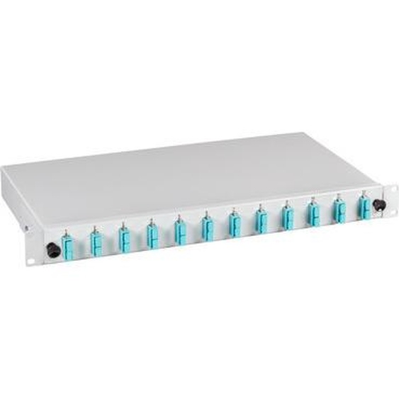 Boîtier dépissure SC 50/125 µm OM3 non -- extensible 12 pigtails/6 connecteurs