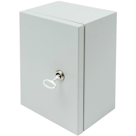 Boîtier électrique, étanche IP65, acier inoxydable résistant, gris